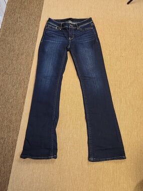 27x34 Buckle Black Dark Blue Women's Jeans Fit No 53